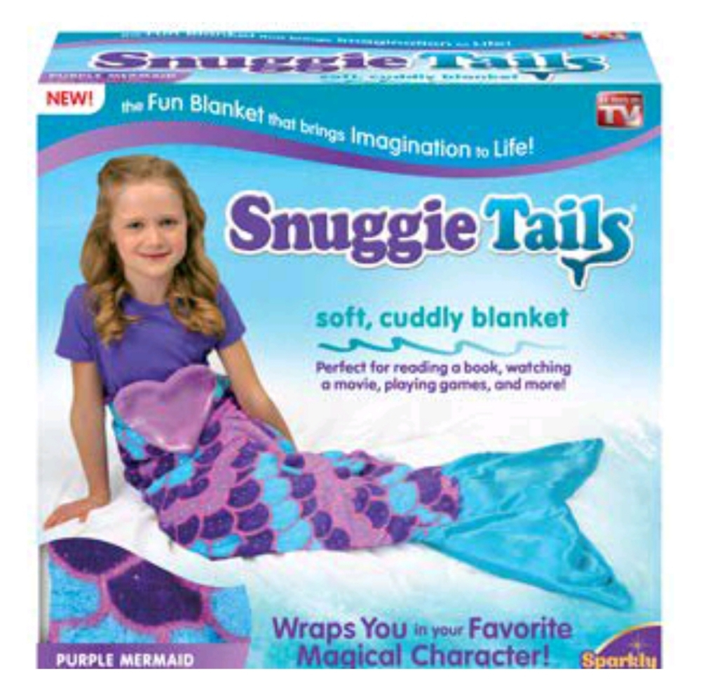 Snuggie Tails Purple Mermaid Blanket